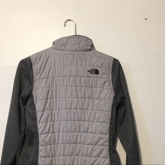 The North Face Gray Zip Up Fleece Jacket Quilted Size Small - Picture 5 of 12